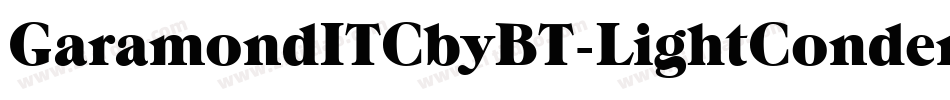 GaramondITCbyBT-LightCondensed字体转换