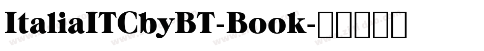 ItaliaITCbyBT-Book字体转换