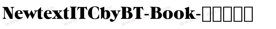 NewtextITCbyBT-Book字体转换