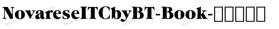 NovareseITCbyBT-Book字体转换