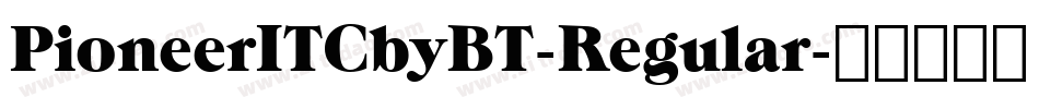 PioneerITCbyBT-Regular字体转换