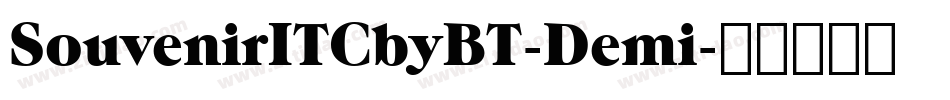 SouvenirITCbyBT-Demi字体转换