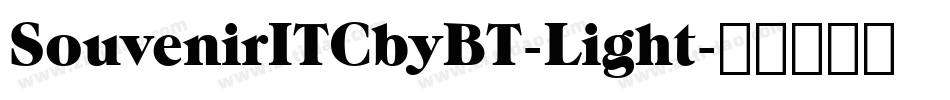 SouvenirITCbyBT-Light字体转换