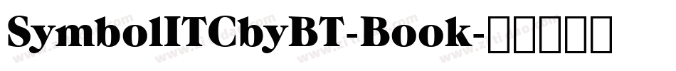 SymbolITCbyBT-Book字体转换