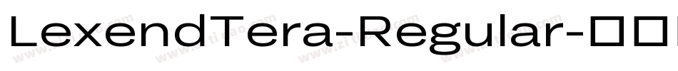 LexendTera-Regular字体转换