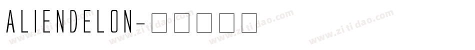 AlienDelon字体转换