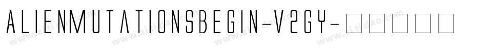 AlienMutationsBegin-v2gy字体转换