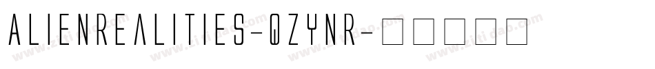 AlienRealities-qZYnr字体转换