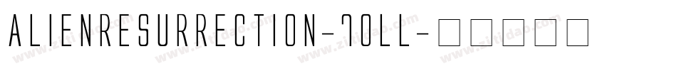 AlienResurrection-7Oll字体转换