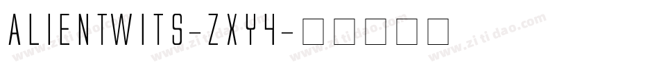 AlienTwits-zXY4字体转换