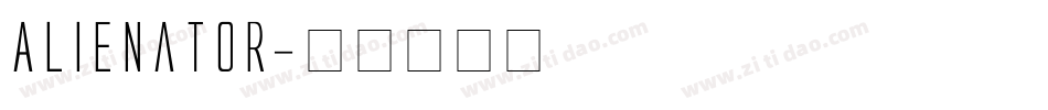 Alienator字体转换