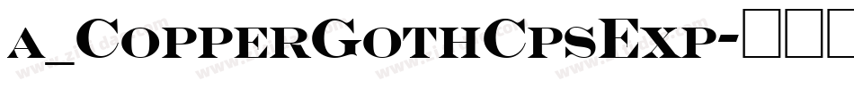 a_CopperGothCpsExp字体转换