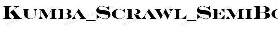 Kumba_Scrawl_SemiBold_Exp_It字体转换