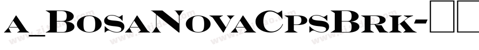 a_BosaNovaCpsBrk字体转换