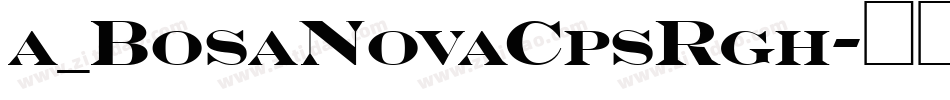 a_BosaNovaCpsRgh字体转换