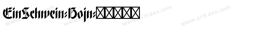 EinSchwein-B0jn字体转换