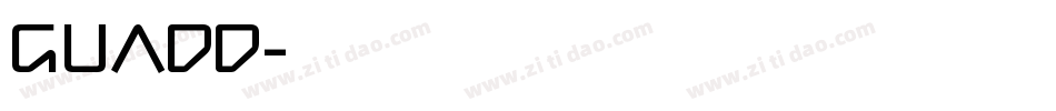 GUADD字体转换