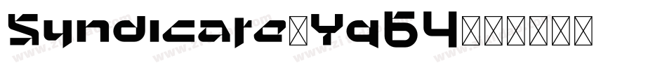 Syndicate-Yq64字体转换