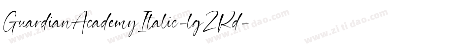 GuardianAcademyItalic-lgZRd字体转换