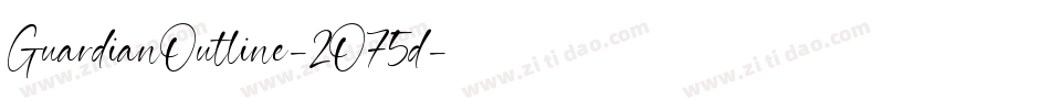 GuardianOutline-2O75d字体转换