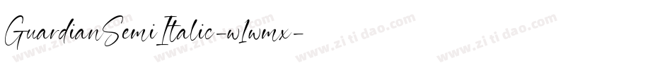 GuardianSemiItalic-w1wmx字体转换