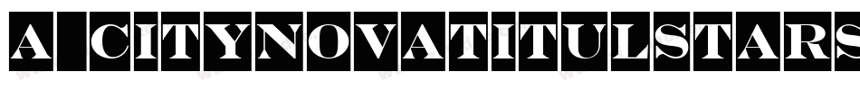 a_CityNovaTitulStars字体转换