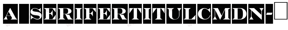 a_SeriferTitulCmDn字体转换