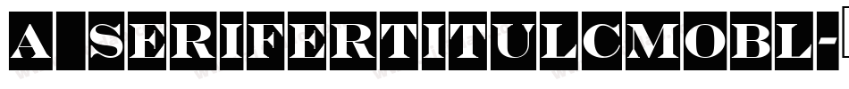 a_SeriferTitulCmObl字体转换