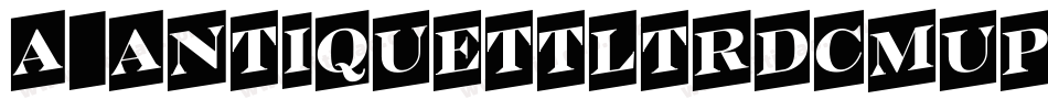 a_AntiqueTtlTrdCmUp字体转换