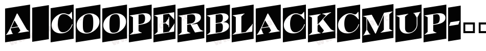 a_CooperBlackCmUp字体转换