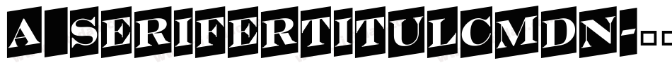 a_SeriferTitulCmDn字体转换