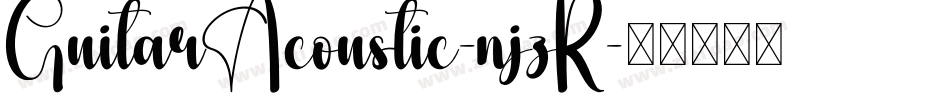 GuitarAcoustic-njzR字体转换