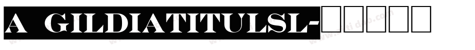 a_GildiaTitulSl字体转换