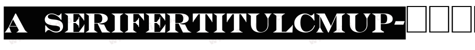 a_SeriferTitulCmUp字体转换