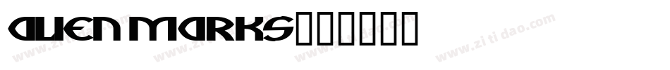alienmarks字体转换