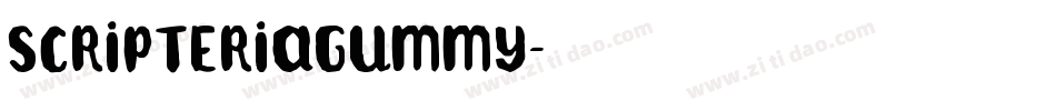 ScripteriaGummy字体转换