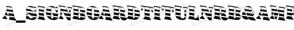 a_SignboardTitulNrB&W字体转换