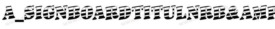 a_SignboardTitulNrB&W字体转换