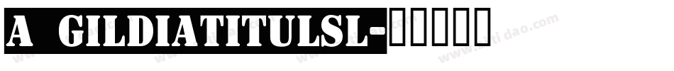 a_GildiaTitulSl字体转换