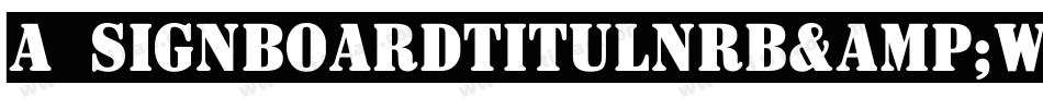 a_SignboardTitulNrB&W字体转换