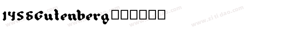 1456Gutenberg字体转换