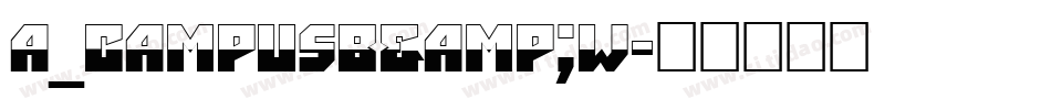 a_CampusB&W字体转换