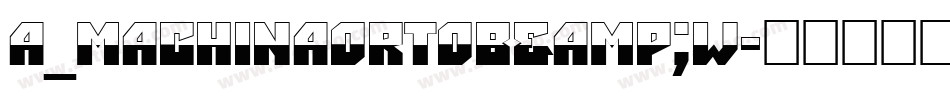 a_MachinaOrtoB&W字体转换