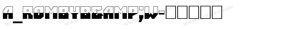 a_RombyB&W字体转换