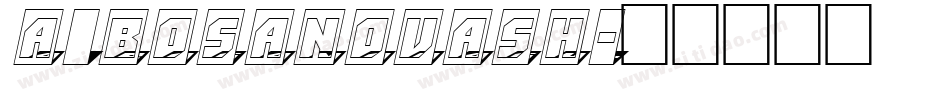 a_BosaNovaSh字体转换