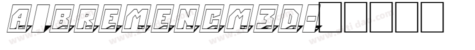 a_BremenCm3D字体转换