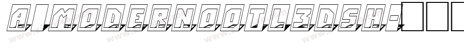 a_ModernoOtl3DSh字体转换