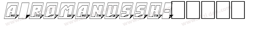 a_RomanusSh字体转换
