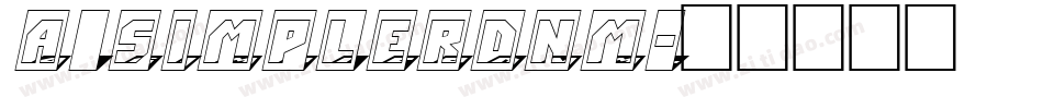 a_SimplerDnm字体转换