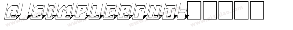 a_SimplerFnt字体转换